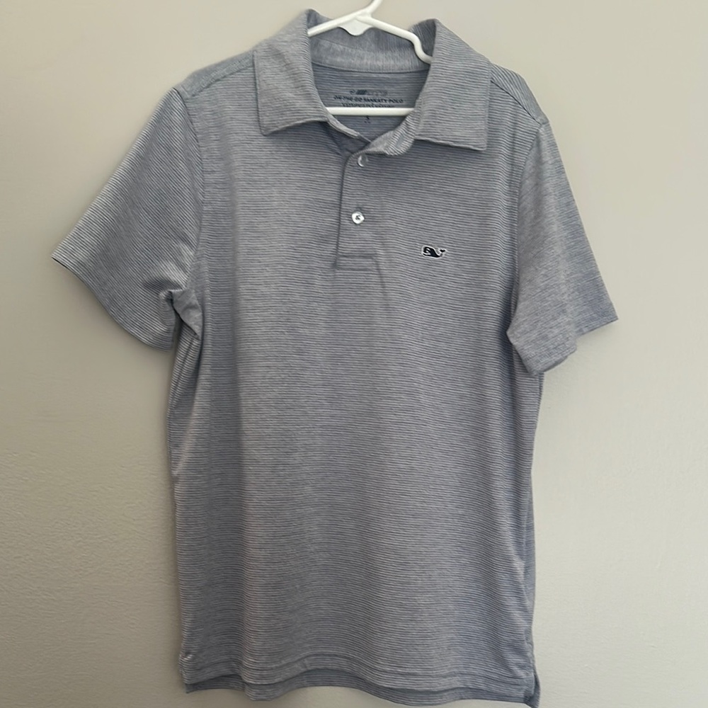 Vineyard Vines Gray Polo Shirt Classic Style